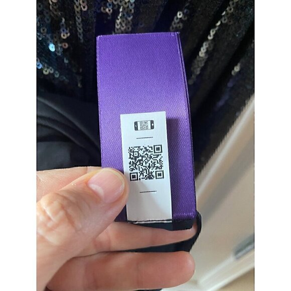 Ralph Lauren Purple Label Missandra Sequin Evening Dress Gown 16 Black Backless - Picture 13 of 16